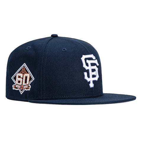 New Era 59Fifty Blue Hour San Francisco Giants 60th Anniversary Patch Hat - Navy