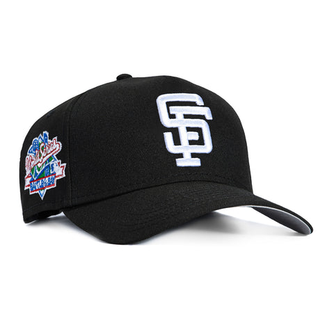 New Era 9Forty A-Frame San Francisco Giants Battle of the Bay Patch Snapback Hat - Black, White New Era