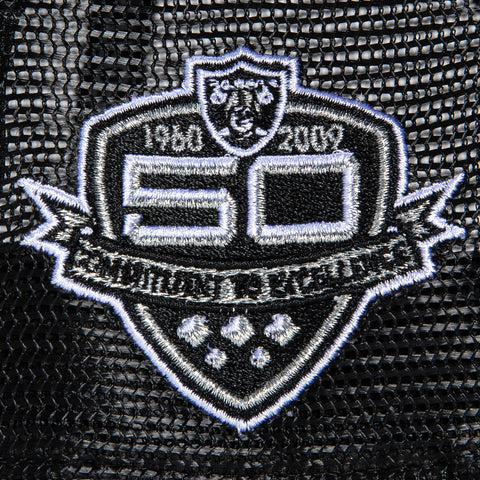 New Era 9Forty A-Frame Las Vegas Raiders 50th Anniversary Patch Snapback Rail Hat - RealTree, Black