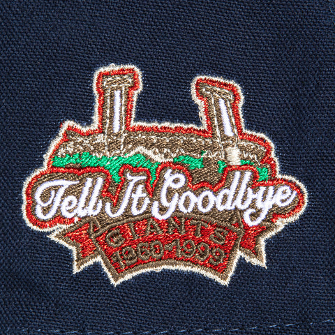New Era 9Forty A-Frame San Francisco Giants Tell It Goodbye Patch Snapback Hat - Navy, Brown