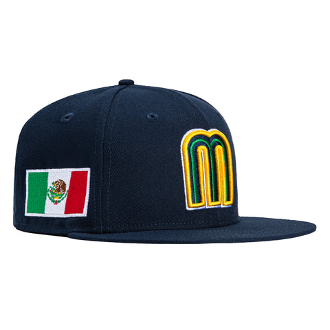 New Era 59Fifty Mexico World Baseball Classic Hat - Navy, Gold, Light Blue
