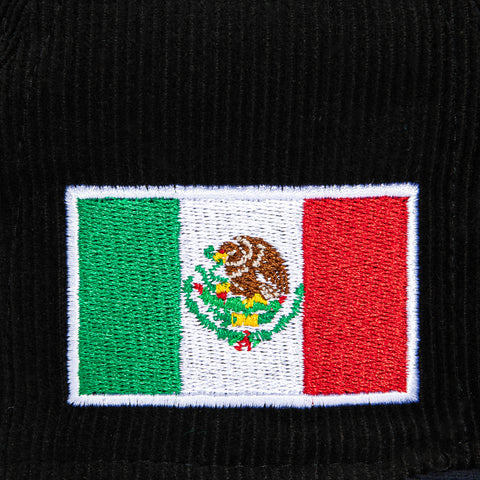 New Era 59Fifty Corduroy Mexico World Baseball Classic Word Hat - Black, Navy