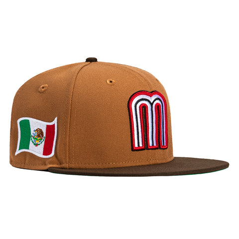 New Era 59Fifty Mexico World Baseball Classic Hat - Khaki, Brown