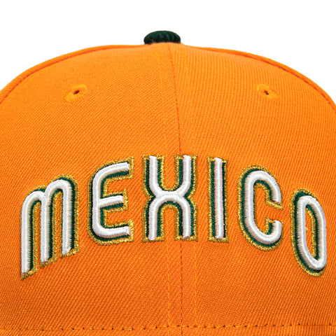New Era 59Fifty Mexico World Baseball Classic Jersey Hat - Light Orange, Green
