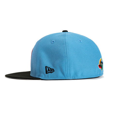 New Era 59Fifty Mexico World Baseball Classic Hat - Light Blue, Black