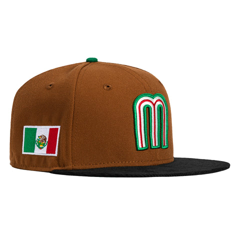 New Era 59Fifty Mexico World Baseball Classic Hat - Khaki, Black