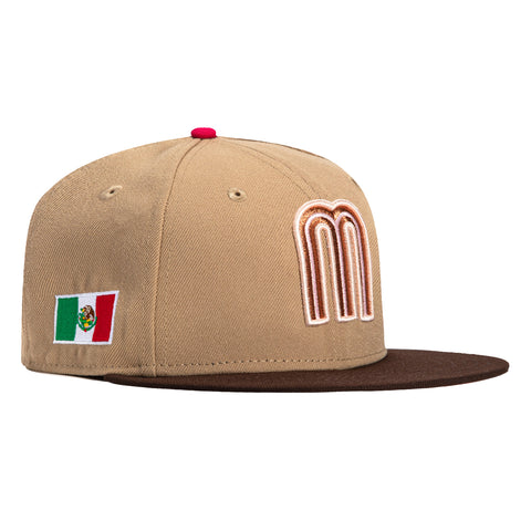 New Era 59Fifty Mexico World Baseball Classic Hat - Tan, Brown