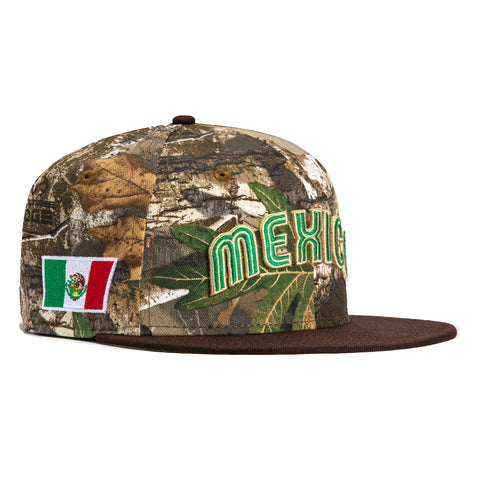 New Era 59Fifty Mexico World Baseball Classic Jersey Hat - RealTree, Brown