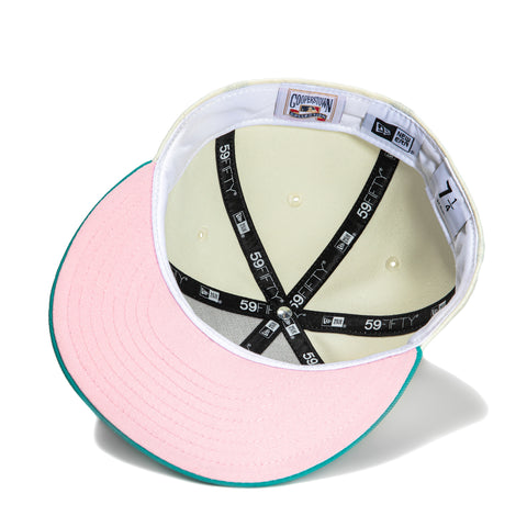 New Era 59Fifty Seattle Pilots Pink UV Hat - White, Teal