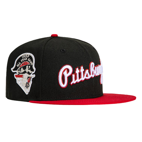 New Era 59Fifty Pittsburgh Pirates 1959 All Star Game Patch Word Hat - Black, Red