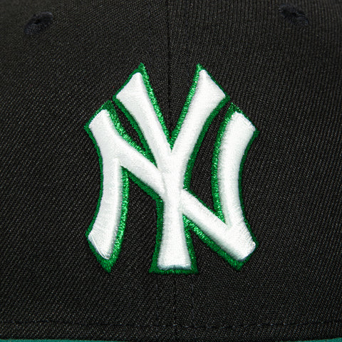 New Era 59Fifty New York Yankees 1998 World Series Patch Hat - Black, Green