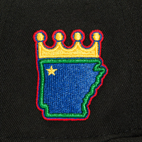 New Era 59Fifty Northwest Arkansas Naturals Logo Patch Hat - Black, Royal, Kelly, Red, Gold