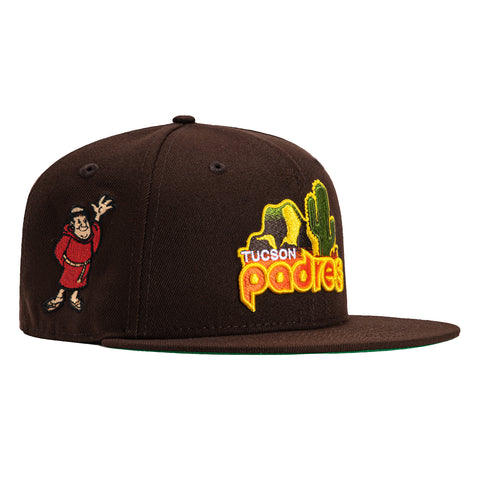 New Era 59Fifty Tucson Padres Logo Patch Hat - Brown, Gold, Orange