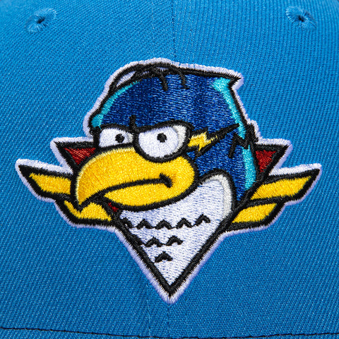 New Era 59Fifty Springfield Ice-O-Topes Logo Patch Rail Hat - Light Blue, Light Navy