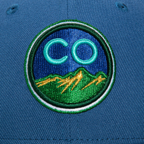 New Era 59Fifty Colorado Rockies Inaugural Patch City Hat - Indigo, Green