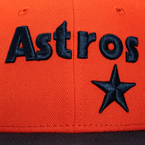 New Era 59Fifty Houston Astros 1986 All Star Game Patch Jersey Hat - Orange, Navy