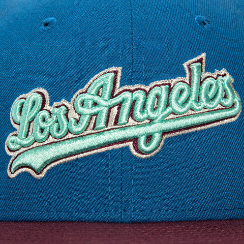 New Era 59Fifty Los Angeles Dodgers 40th Anniversary Patch Hat - Indigo, Maroon
