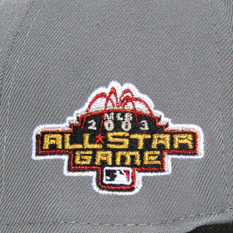 New Era 59Fifty Chicago White Sox 2003 All Star Game Patch Word Hat - Storm Grey, Black, Red