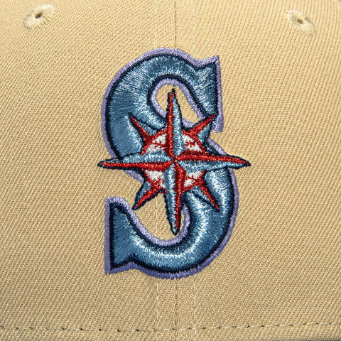 New Era 59Fifty Seattle Mariners 20th Anniversary Patch Hat - Tan, Indigo