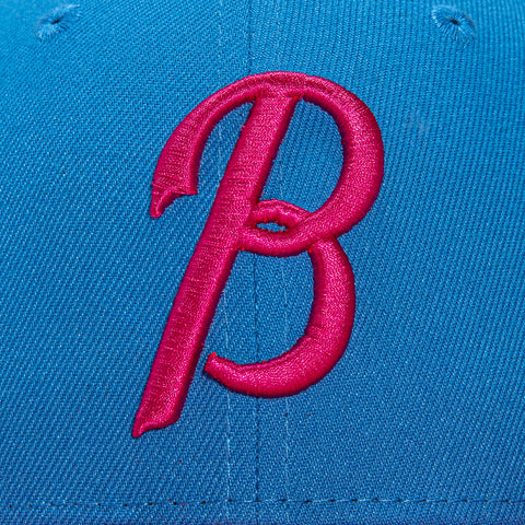 New Era 59Fifty Baltimore Orioles 30th Anniversary Patch City Hat - Light Blue, Magenta