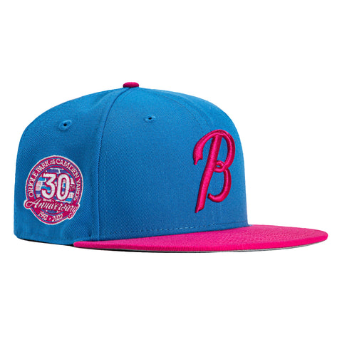 New Era 59Fifty Baltimore Orioles 30th Anniversary Patch City Hat - Light Blue, Magenta