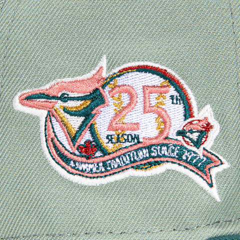 New Era 59Fifty Toronto Blue Jays 25th Anniversary Patch Hat - Everest Green, Green