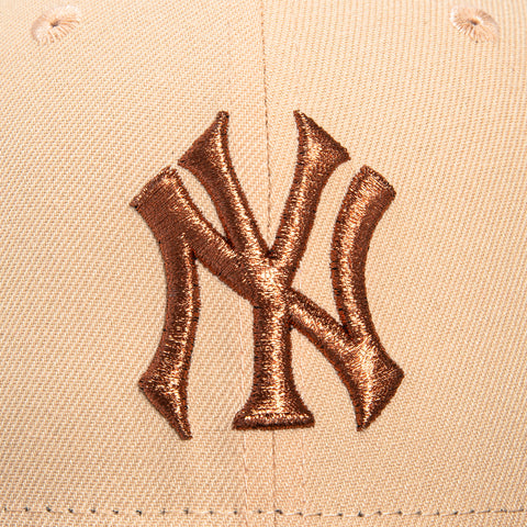 New Era 59Fifty New York Yankees 1962 World Series Patch Hat - Peach, Brown