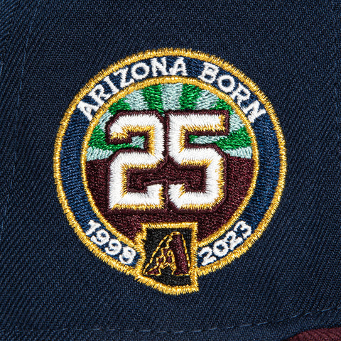 New Era 59Fifty Arizona Diamondbacks 25th Anniversary Patch A Hat - Navy, Maroon