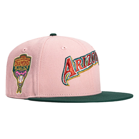 New Era 59Fifty Arizona Diamondbacks Inaugural Patch Word Hat - Pink, Green