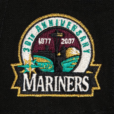 New Era 59Fifty Seattle Mariners 30th Anniversary Patch Hat - Black, Olive