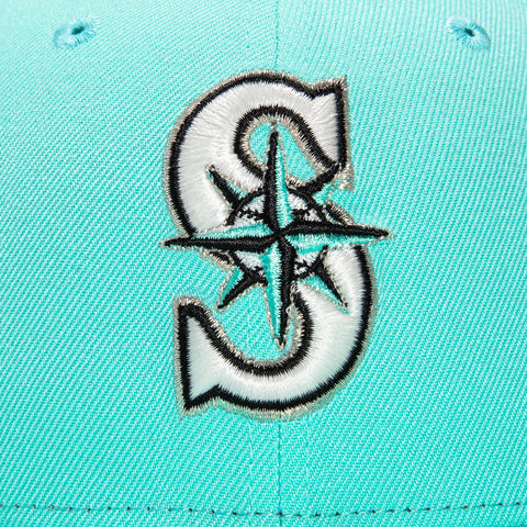 New Era 59Fifty Blue Tint Seattle Mariners 30th Anniversary Patch Logo Hat - Mint