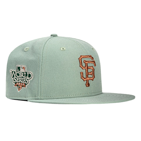 New Era 59Fifty San Francisco Giants 2010 World Series Patch Hat - Everest Green