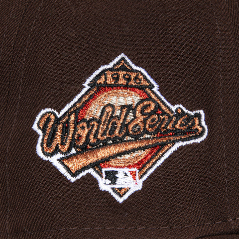 New Era 59Fifty New York Yankees 1996 World Series Patch Hat - Brown, White