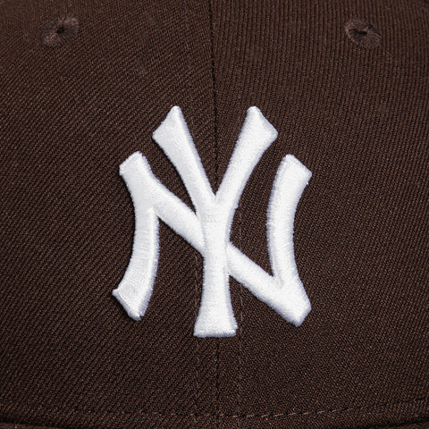 New Era 59Fifty New York Yankees 1996 World Series Patch Hat - Brown, White