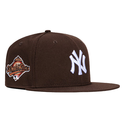 New Era 59Fifty New York Yankees 1996 World Series Patch Hat - Brown, White