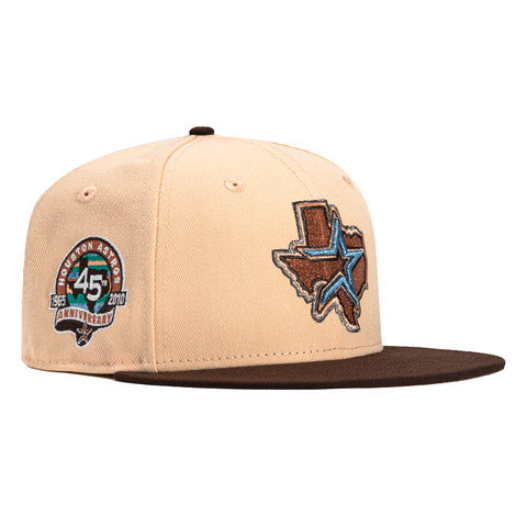 New Era 59Fifty Houston Astros 45th Anniversary Patch Alternate Hat - Peach, Brown