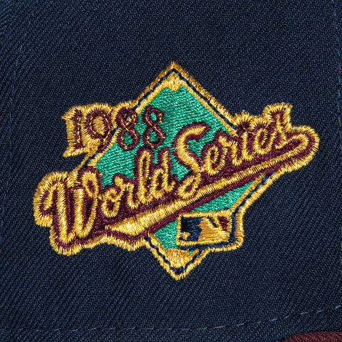 New Era 59Fifty Los Angeles Dodgers 1988 World Series Patch Hat - Navy, Maroon
