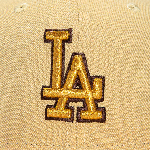 New Era 59Fifty Los Angeles Dodgers Bicentennial Patch Hat - Tan, Peach, Metallic Gold