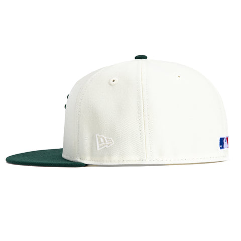 New Era 59Fifty Los Angeles Dodgers 1988 World Series Patch Upside Down Hat - White, Green