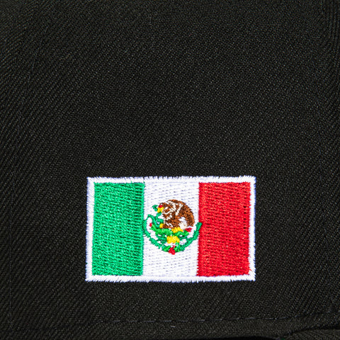 New Era 59Fifty Arizona Diamondbacks Mexico Flag Patch D Hat - Black, Green, Red, Metallic Gold
