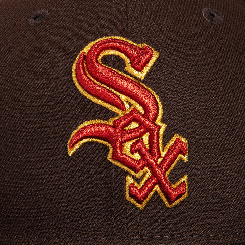 New Era 59Fifty Sweethearts Chicago White Sox 95th Anniversary Patch Hat - Brown, Black, Red, Pink