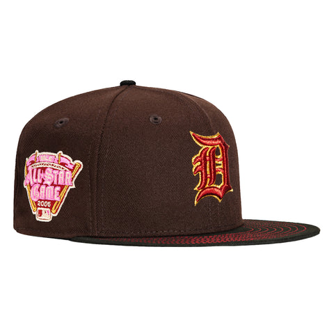 New Era 59Fifty Sweethearts Detroit Tigers 2005 All Star Game Patch Hat - Brown, Black, Red, Pink