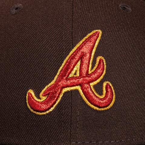 New Era 59Fifty Sweethearts Atlanta Braves 2000 All Star Game Patch Hat - Brown, Black, Red, Pink