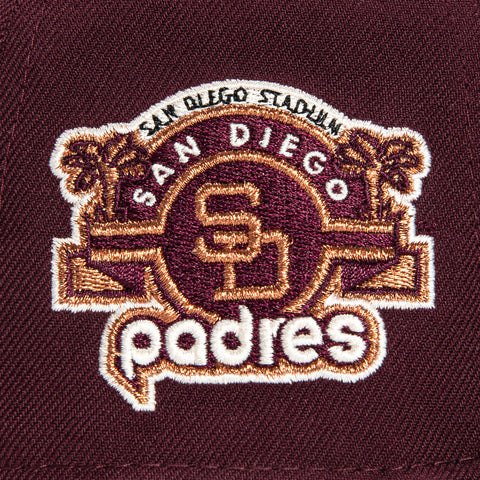 New Era 59Fifty Bordeaux San Diego Padres Stadium Patch Hat - Maroon