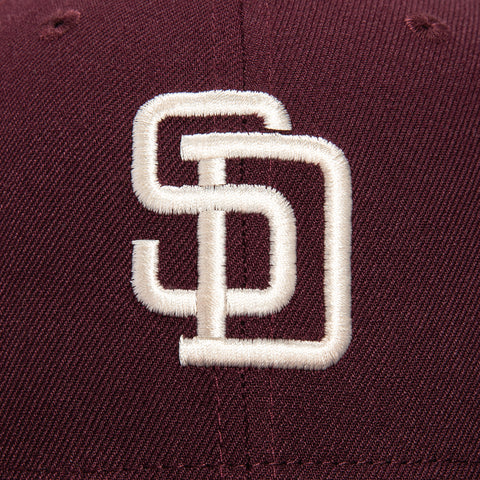 New Era 59Fifty Bordeaux San Diego Padres Stadium Patch Hat - Maroon