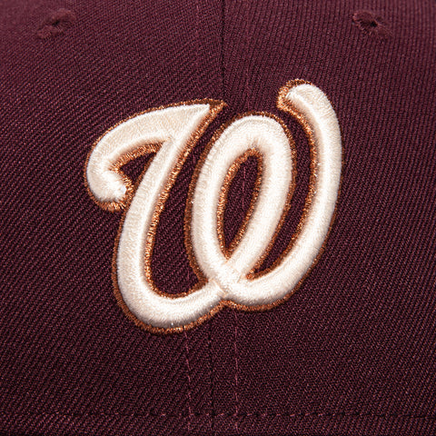New Era 59Fifty Bordeaux Washington Nationals 2018 All Star Game Patch Hat - Maroon