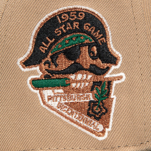 New Era 59Fifty Pittsburgh Pirates 1959 All Star Game Patch Hat - Khaki, Green