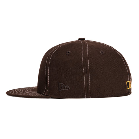 New Era 59Fifty Pink Contrast Stitch Seattle Mariners 40th Anniversary Patch Hat - Brown, Pink