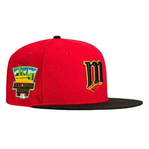 New Era 59Fifty Minnesota Twins 2014 All Star Game Patch M Hat - Red, Black