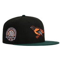 New Era 59Fifty Baltimore Orioles 30th Anniversary Stadium Patch Hat - Black, Green